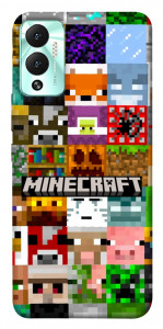 Чехол Minecraft collage для Infinix Hot 12 Play