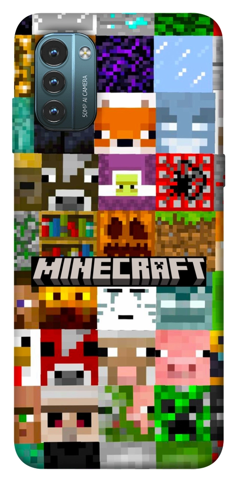 Чохол Minecraft collage для Nokia G21