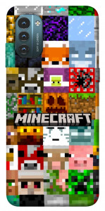 Чехол Minecraft collage для Nokia G21