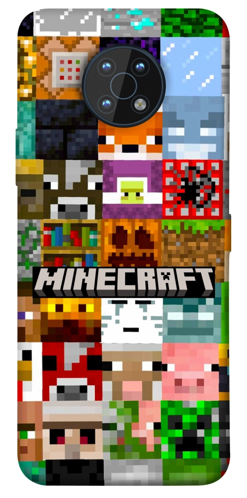 Чехол Minecraft collage для Nokia G50
