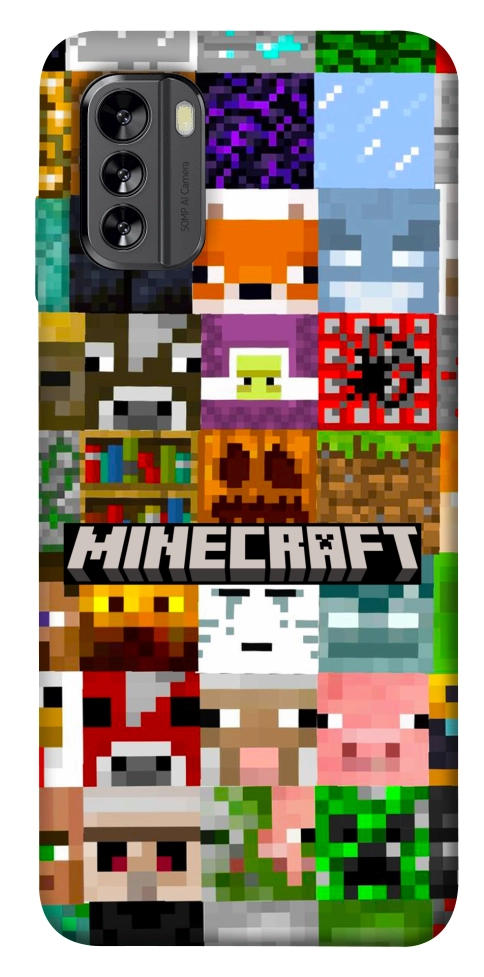 Чохол Minecraft collage для Nokia G60