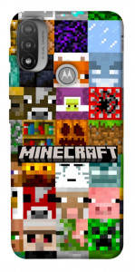 Чохол Minecraft collage для Motorola Moto E20