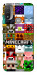 Чехол Minecraft collage для Motorola Moto E20
