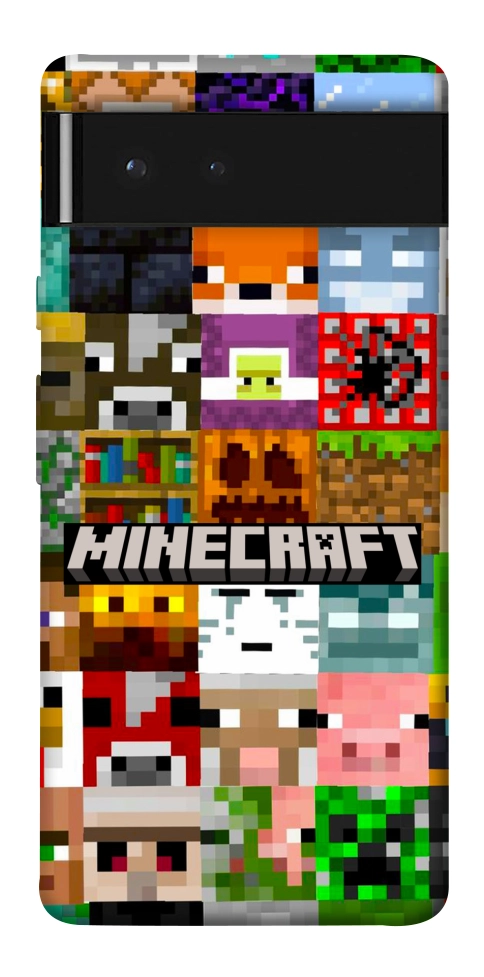 Чехол Minecraft collage для Google Pixel 6