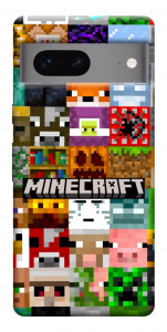 Чехол Minecraft collage для Google Pixel 7