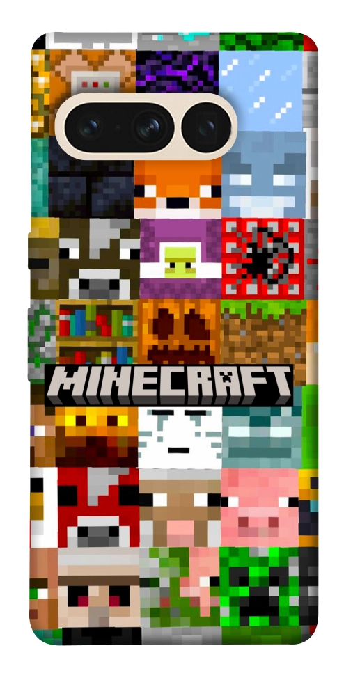 Чохол Minecraft collage для Google Pixel 7 Pro