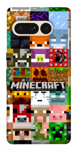 Чехол Minecraft collage для Google Pixel 7 Pro