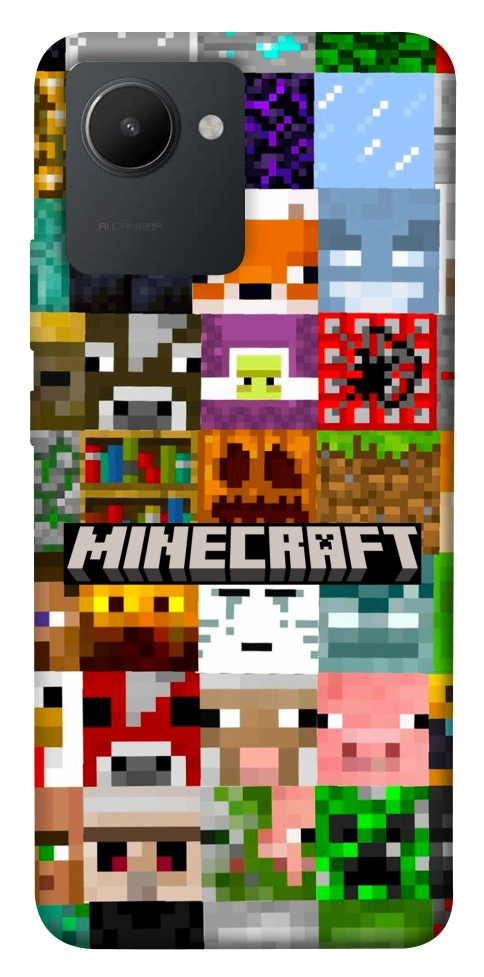 Чохол Minecraft collage для Realme C30s