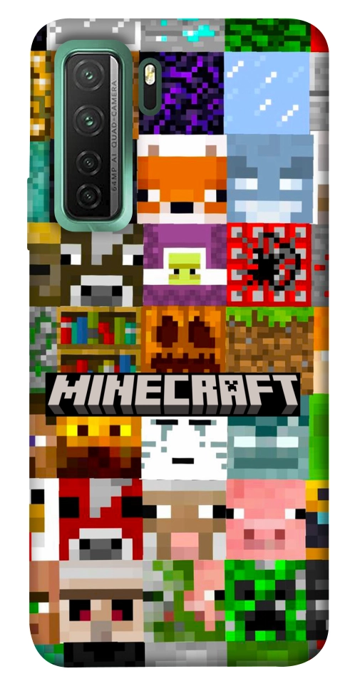 Чохол Minecraft collage для Huawei nova 7 SE