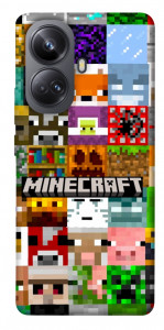 Чехол Minecraft collage для Realme 10 Pro+