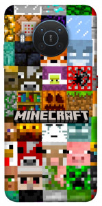 Чехол Minecraft collage для Nokia X20