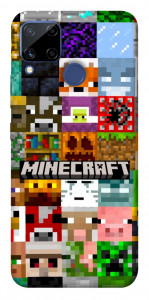 Чехол Minecraft collage для Realme C15