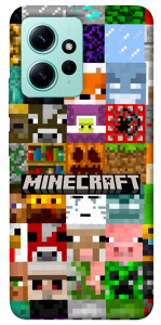 Чехол Minecraft collage для Xiaomi Redmi Note 12 4G