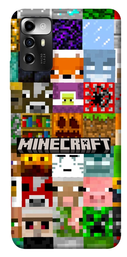 Чехол Minecraft collage для ZTE Blade A72