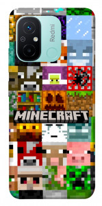 Чохол Minecraft collage для Xiaomi Redmi 12C