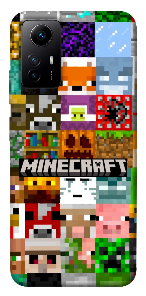 Чохол Minecraft collage для Xiaomi Redmi Note 12S