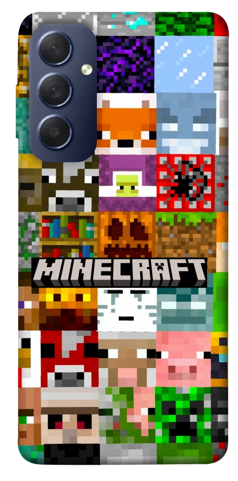 Чохол Minecraft collage для Galaxy M54 5G