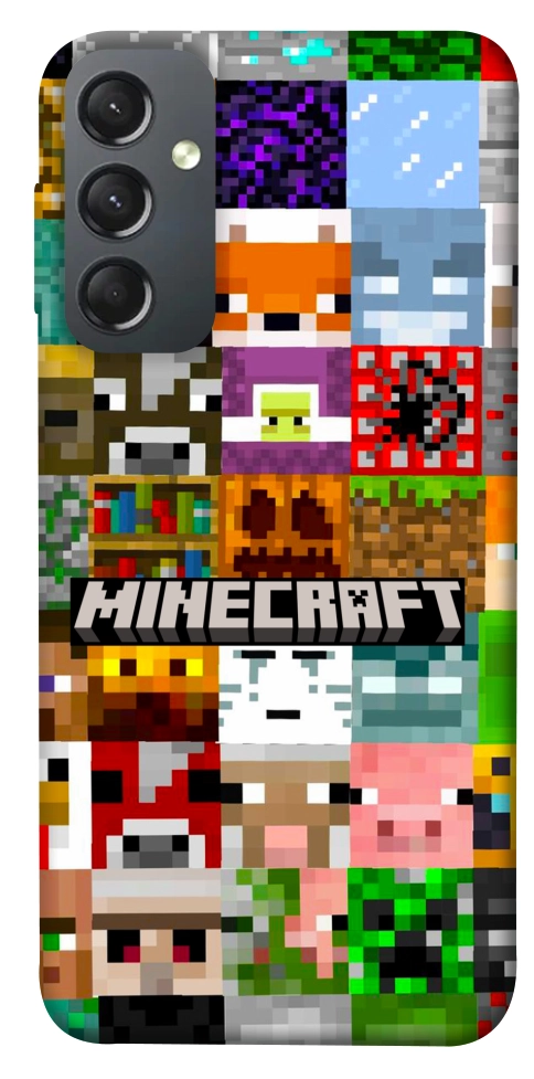 Чехол Minecraft collage для Galaxy A24 4G