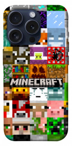 Чохол Minecraft collage для iPhone 15 Pro