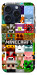 Чохол Minecraft collage для iPhone 15 Pro