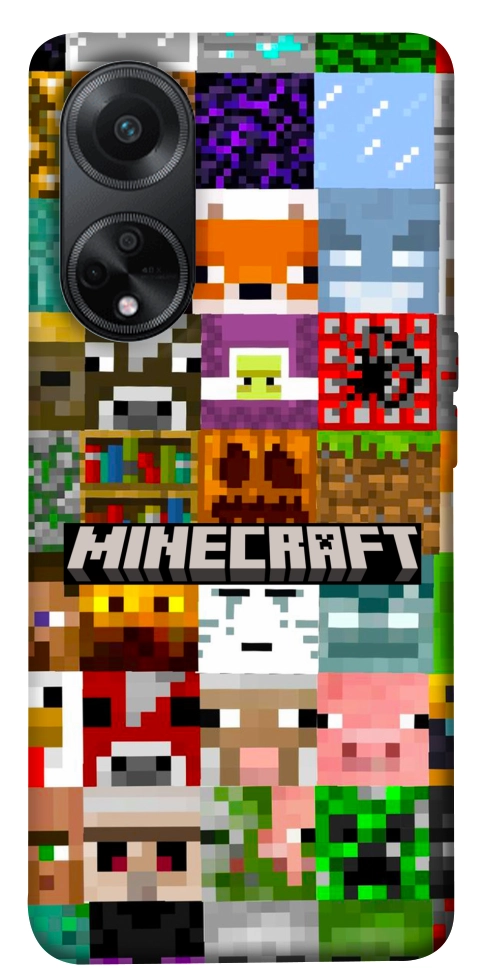 Чохол Minecraft collage для Oppo A98