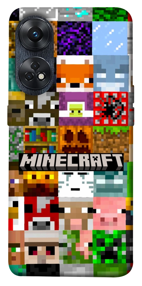 Чехол Minecraft collage для Oppo Reno 8 T 4G