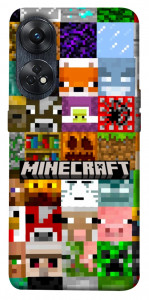 Чехол Minecraft collage для Oppo Reno 8 T 4G