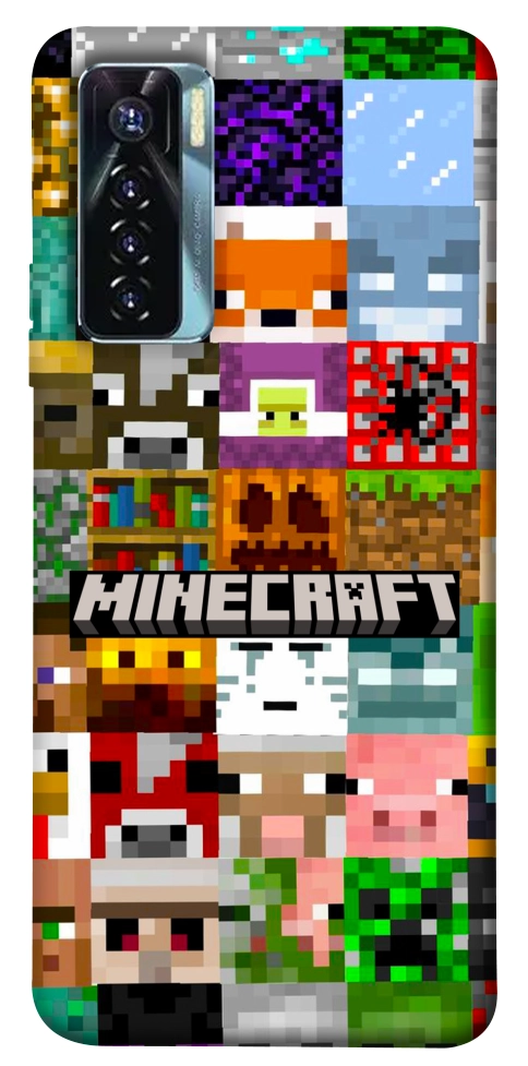 Чехол Minecraft collage для TECNO Camon 17 Pro