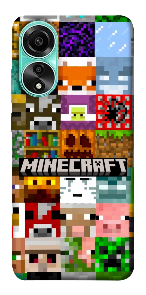 Чохол Minecraft collage для Oppo A78 4G