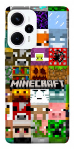 Чехол Minecraft collage для Xiaomi Poco F5