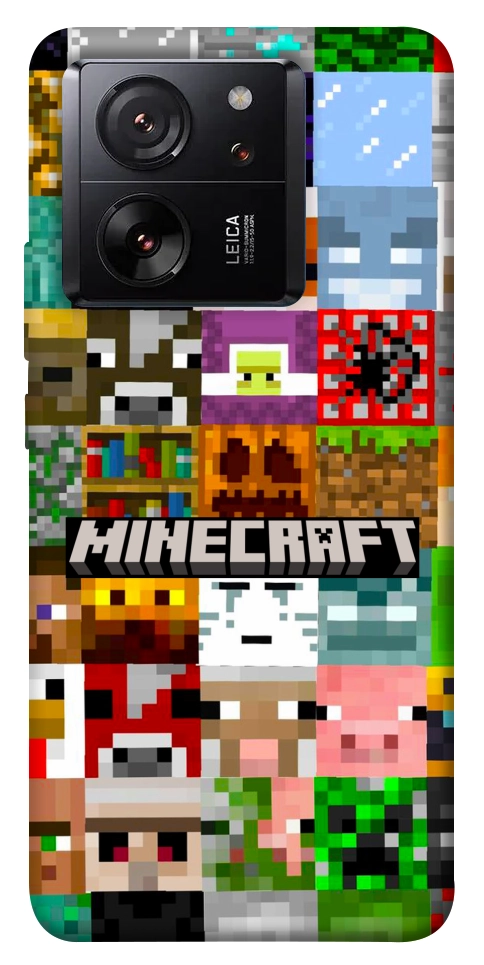 Чехол Minecraft collage для Xiaomi 13T Pro