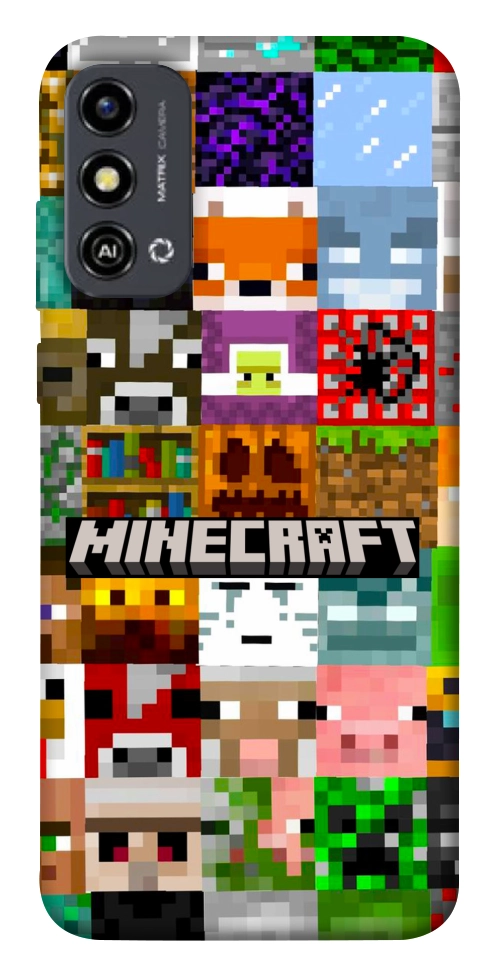 Чехол Minecraft collage для ZTE Blade A53