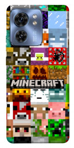 Чехол Minecraft collage для Motorola Edge 40