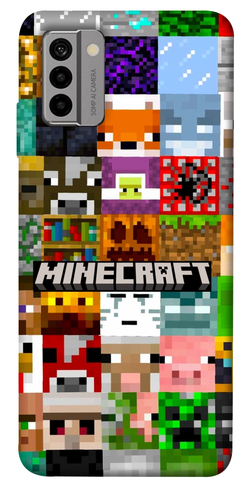 Чехол Minecraft collage для Nokia G22
