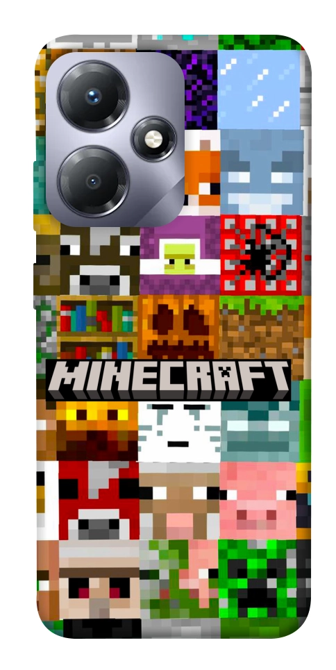 Чохол Minecraft collage для Infinix Hot 30 Play