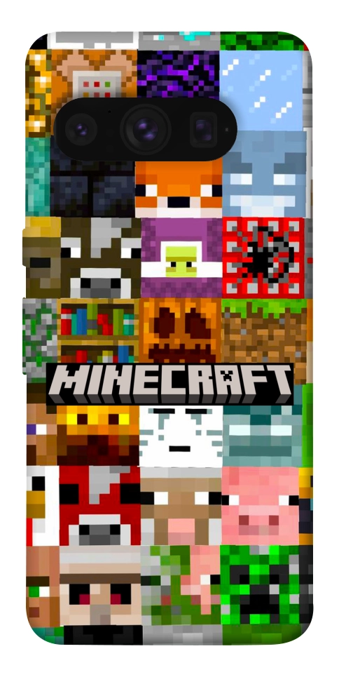 Чехол Minecraft collage для Google Pixel 8 Pro