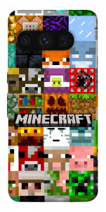 Чехол Minecraft collage для Google Pixel 8 Pro