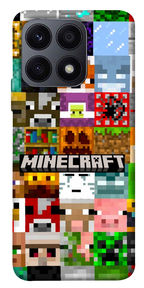 Чехол Minecraft collage для Huawei Honor X8a