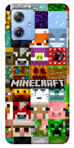 Чохол Minecraft collage для Motorola Moto G84