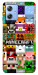 Чехол Minecraft collage для Motorola Moto G84