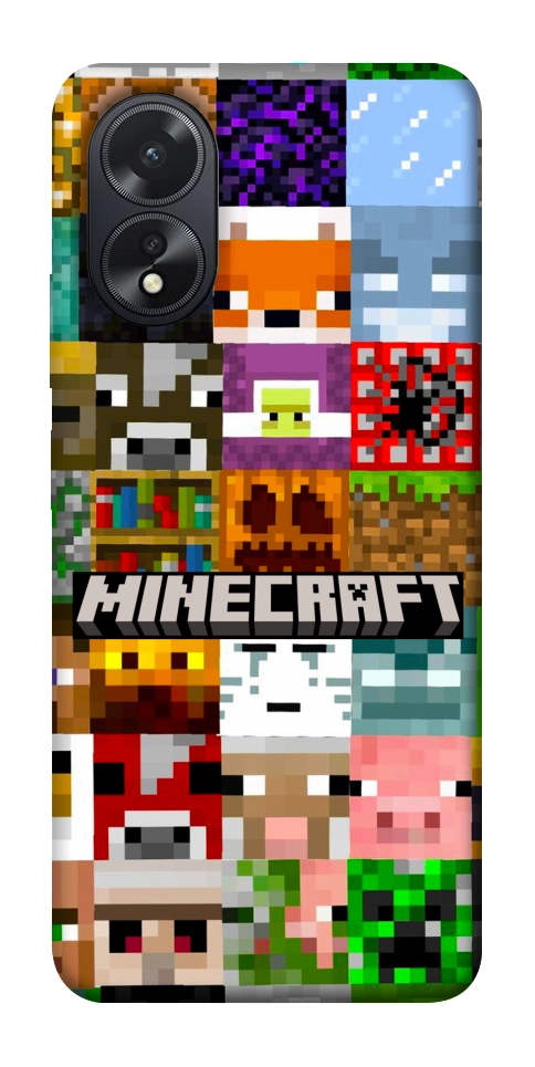 Чехол Minecraft collage для Oppo A38