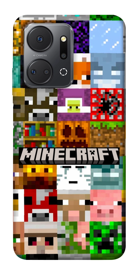 Чехол Minecraft collage для Huawei Honor X7a
