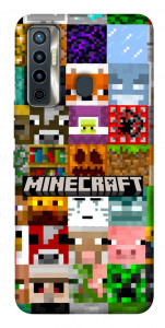 Чехол Minecraft collage для TECNO Camon 17