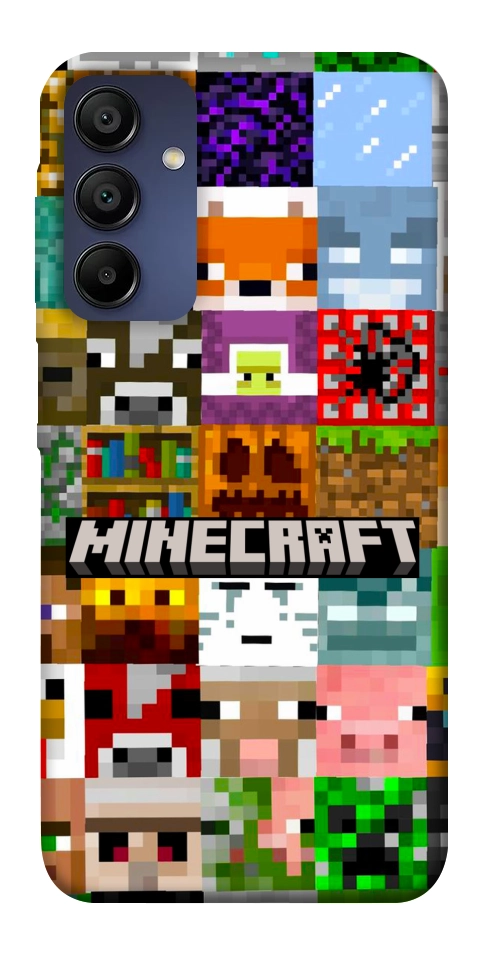 Чехол Minecraft collage для Galaxy A15