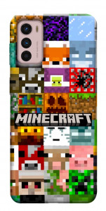 Чохол Minecraft collage для Motorola Moto G42