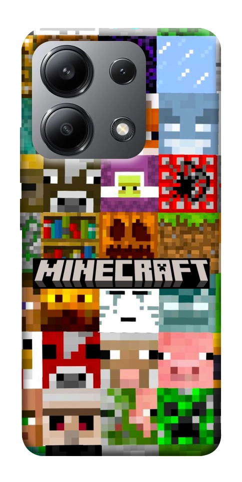 Чехол Minecraft collage для Xiaomi Redmi Note 13 4G