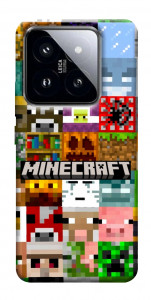 Чехол Minecraft collage для Xiaomi 14 Pro