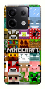 Чехол Minecraft collage для Xiaomi Redmi Note 13 Pro 4G