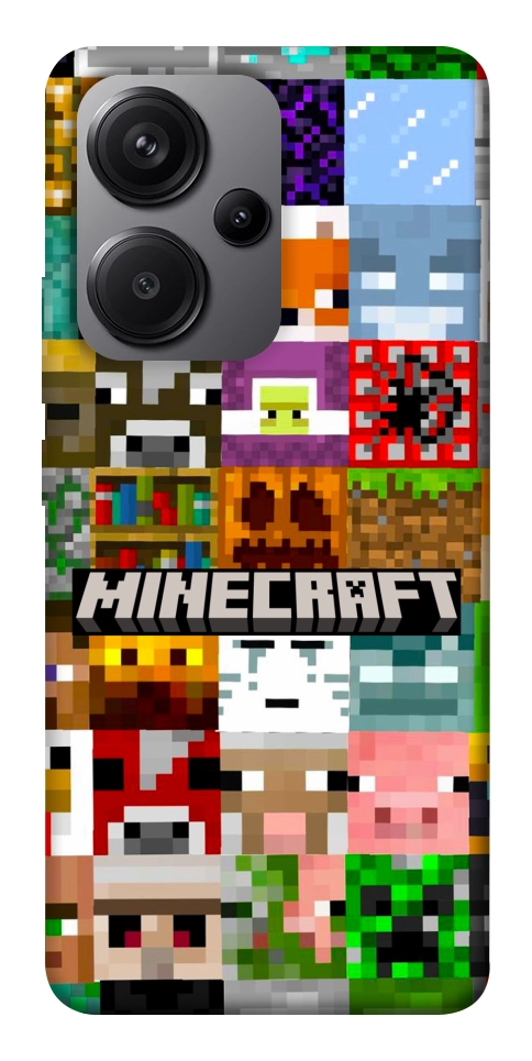 Чехол Minecraft collage для Xiaomi Redmi Note 13 Pro+