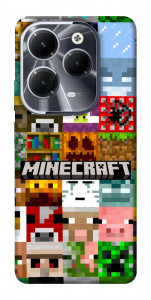 Чехол Minecraft collage для Infinix Hot 40 Pro